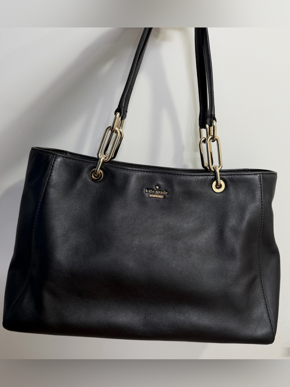 Kate Spade Black Leather Shoulder Bag